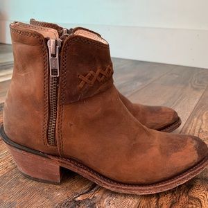 Girls' Old West Narrow Round Toe Ankle Bootie